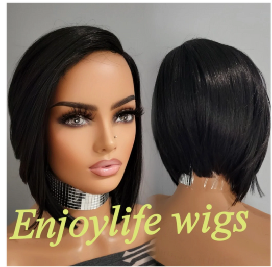Sexy NoN Lace bob wig with side part