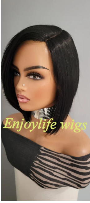 Sexy NoN Lace bob wig with side part