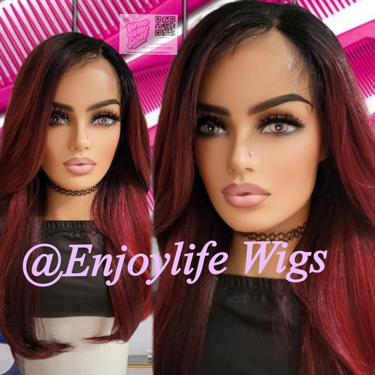 2 toned HD lace front wig