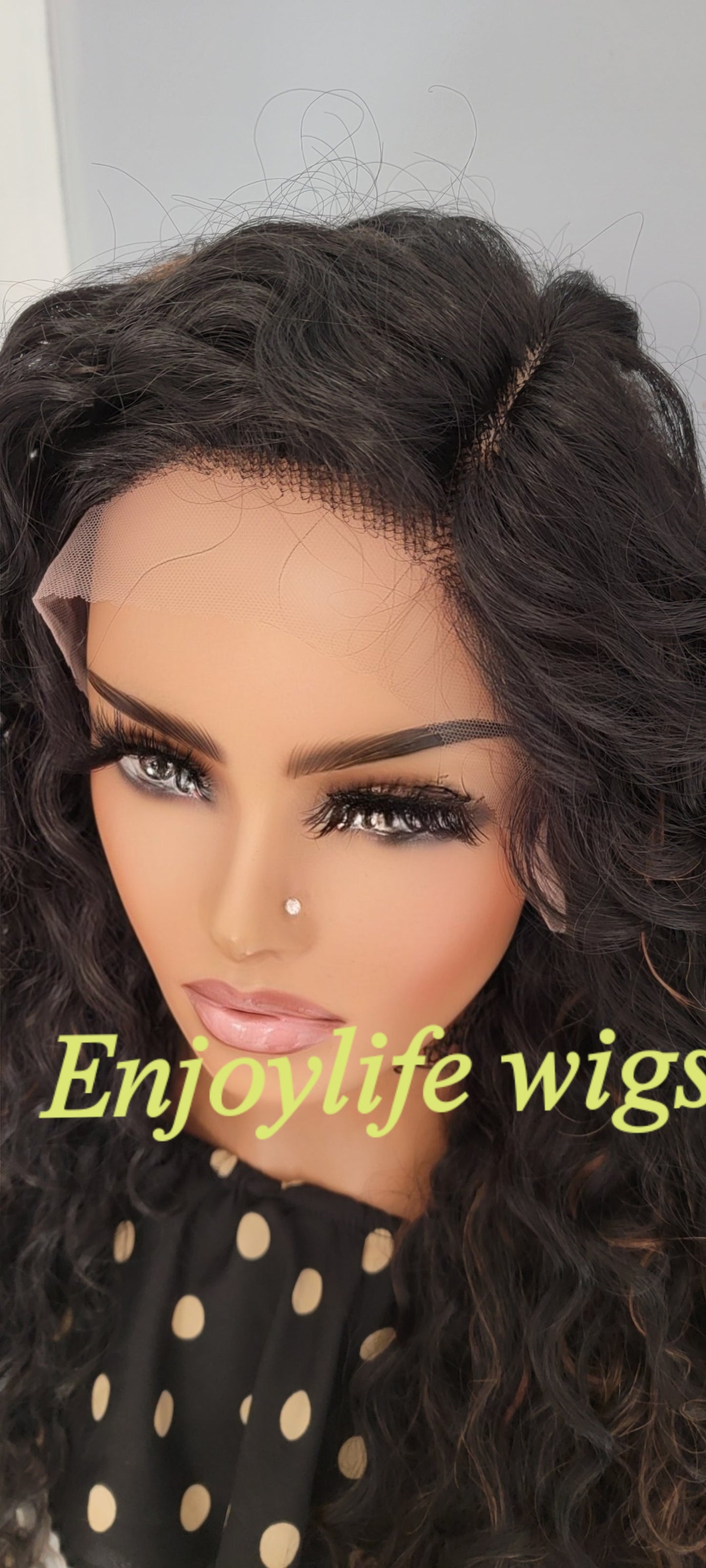 Water wave HD lace front wig