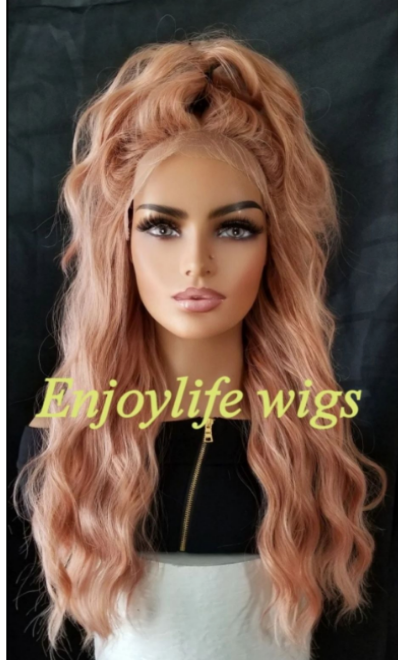 Beach wave HD lace front wig