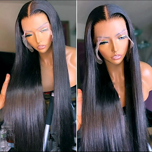 100% Human Straight H.d 150 Density 4x4 Lace frontal Wig