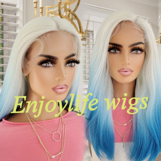 2 toned Platium Blonde HD lace front wig