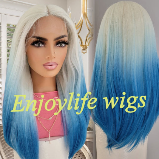2 toned Platium Blonde HD lace front wig